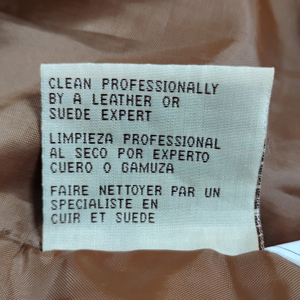 G-III Leather Fashions Mens Medium Tan Suede Bomber Flight Jacket - Picture 3 of 12